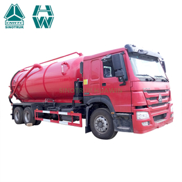 Camion-citerne d'aspiration des eaux usées sous vide Sinotruk Howo 6X4