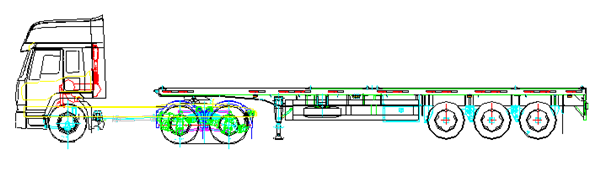 集装箱 半 挂 挂 副 副